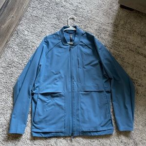 lululemon athletica warp light mens bomber quarter zip size XL